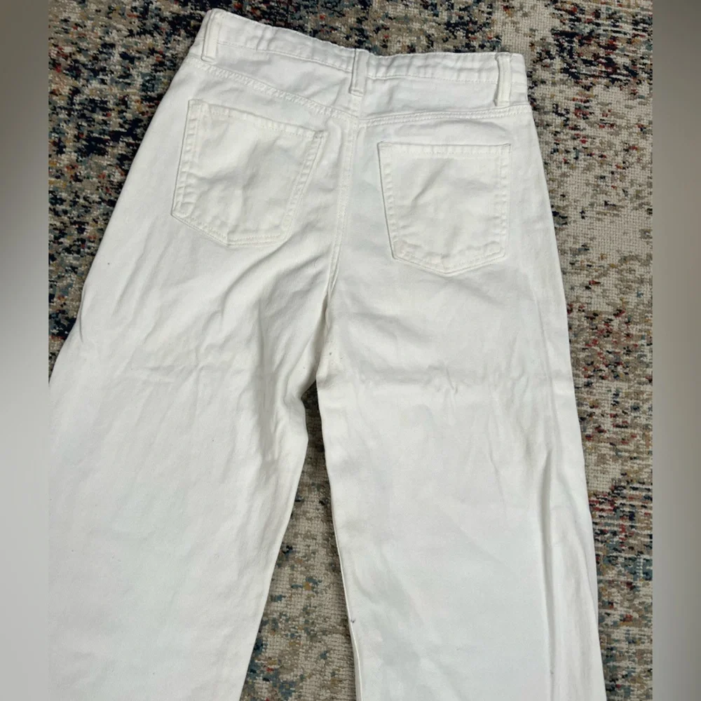 Girl H&M High-Waisted White flared Pants - Picture 9 of 9